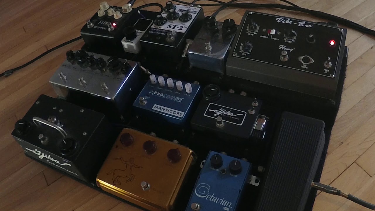 Gjika 10n with Pedalboard and Gustavsson Bluesmaster into Boss Waza TAE 2/2