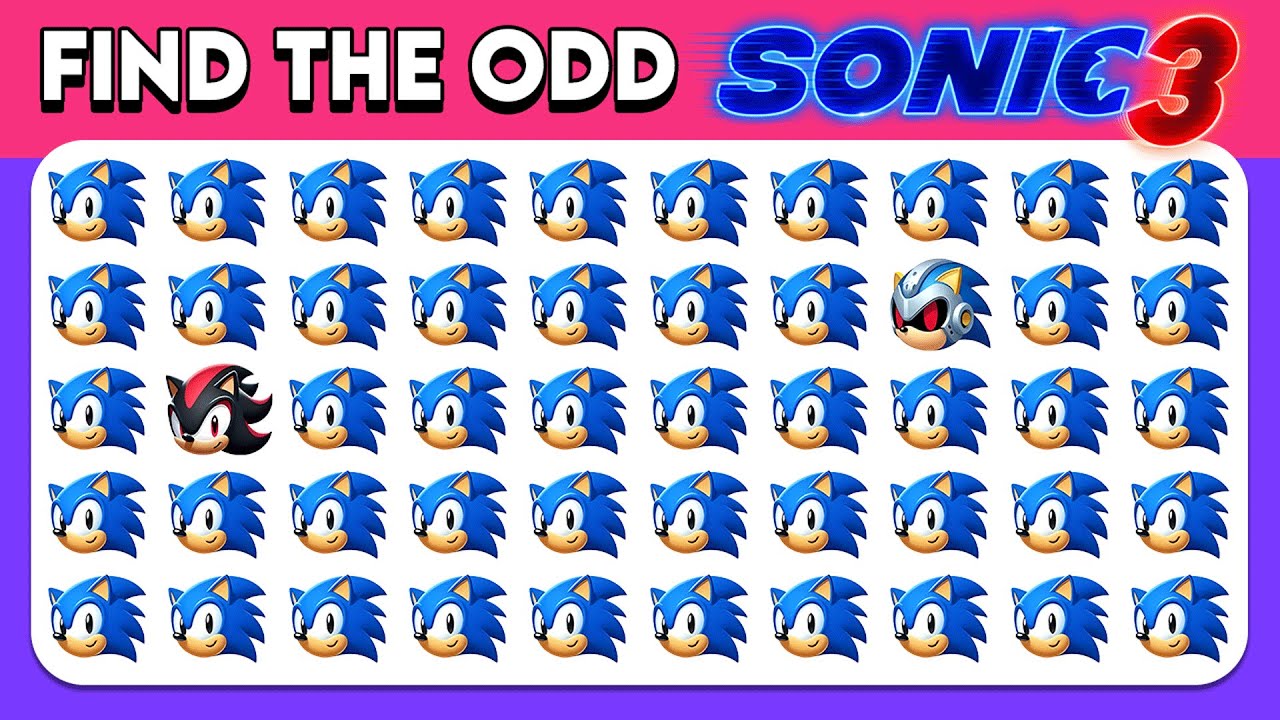 Find the ODD One Out - Sonic the Hedgehog 3 Edition 🎬🦔💙 Sonic the Hedgehog 3 Movie Quiz