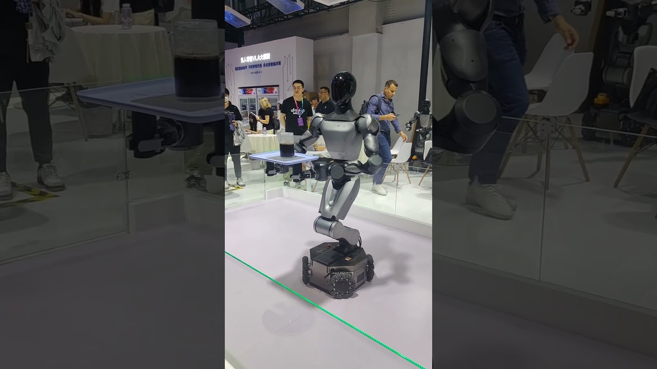 🤖 Spirit AI's robot shows off incredible stability! #robotics #humanoidrobot  #wrc2025