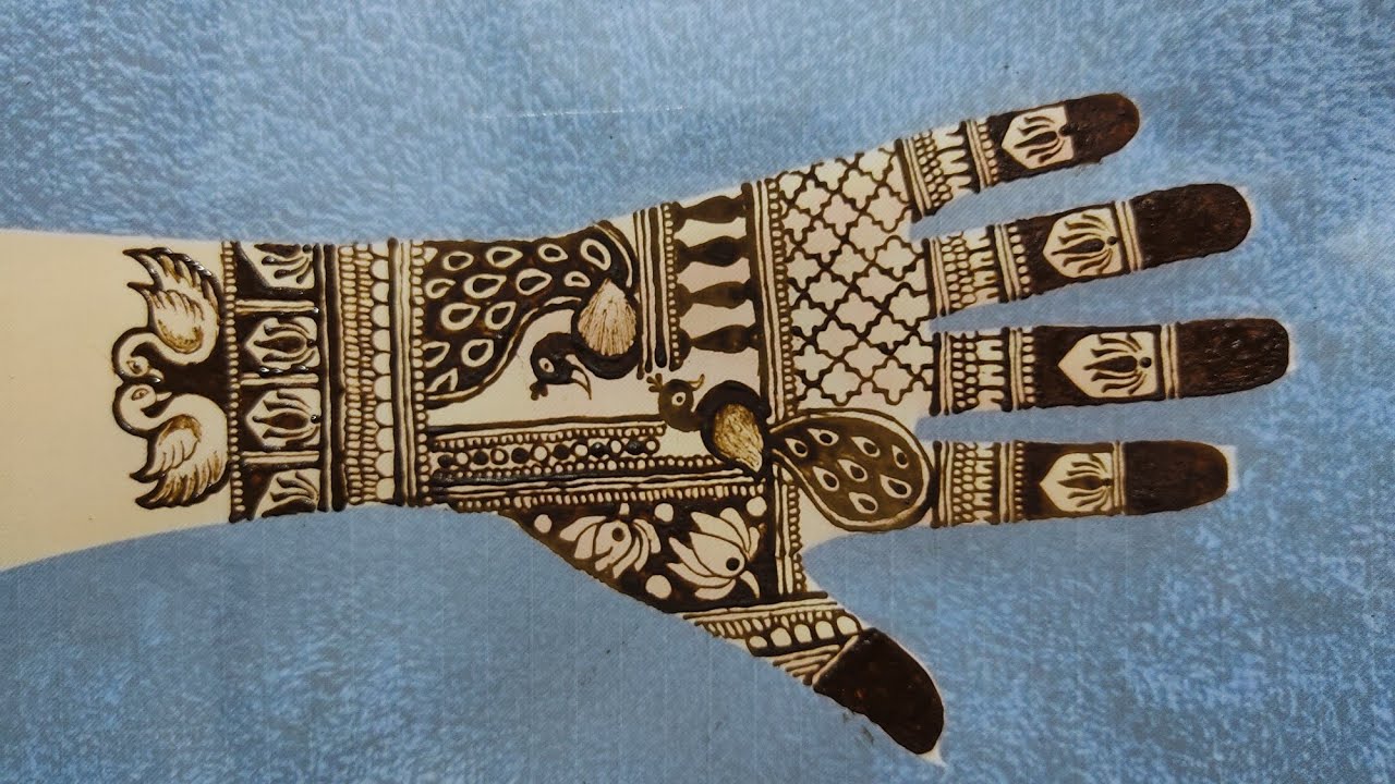 Royal Birds Mehndi Design | Simple & Stylish Peacock Pattern| 