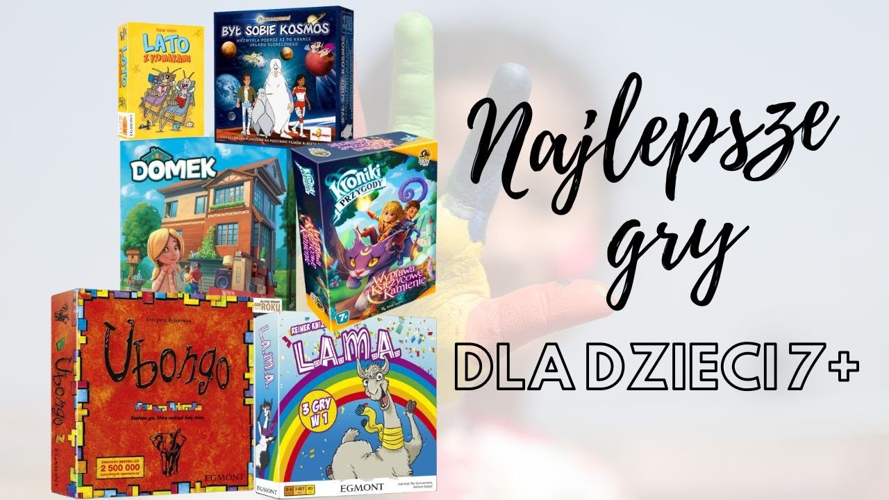 NAJLEPSZE GRY PLANSZOWE 7+