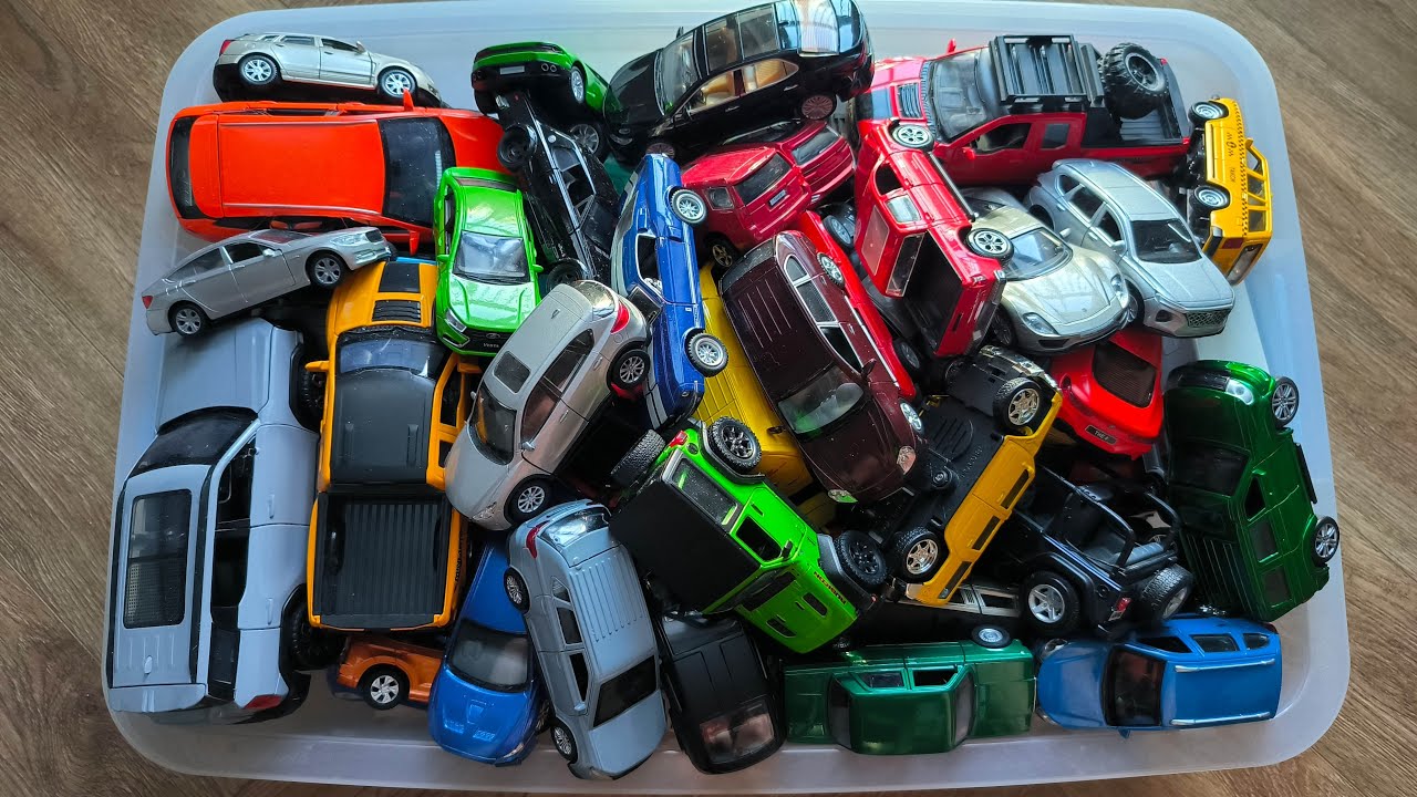 Huge Car Collection From the Box Where Various Models are Gathered