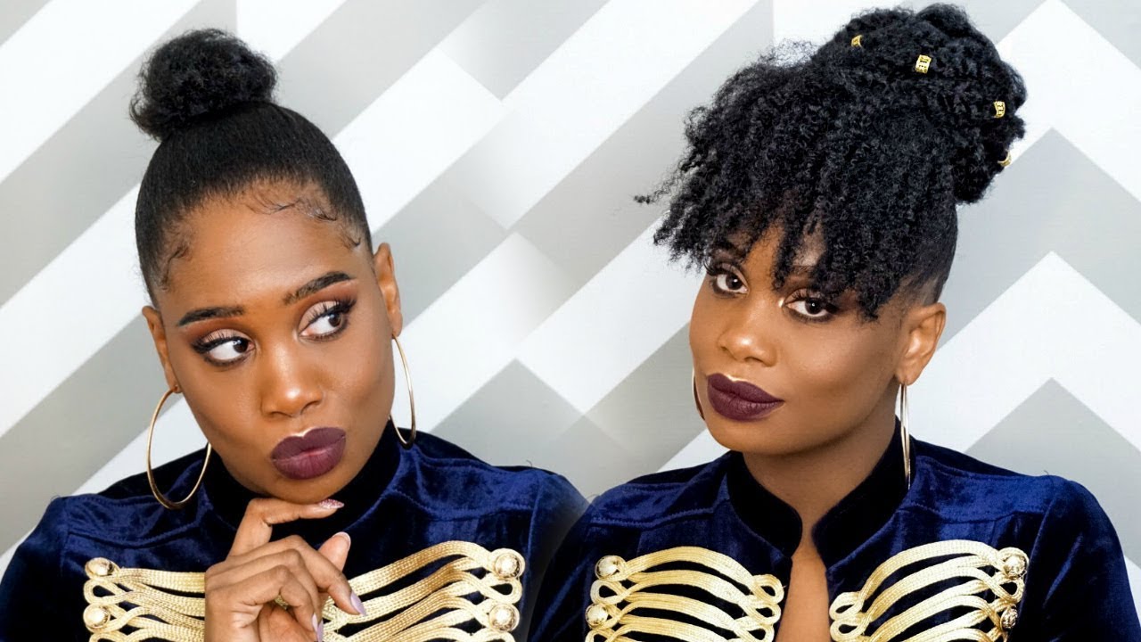 Faux Bang/Faux Bun Protective Style | MissKenK