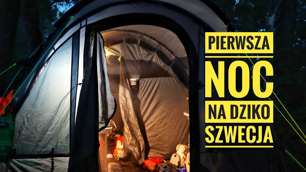 Pierwsza noc NA DZIKO i alpaki vlog 2 Szwecja