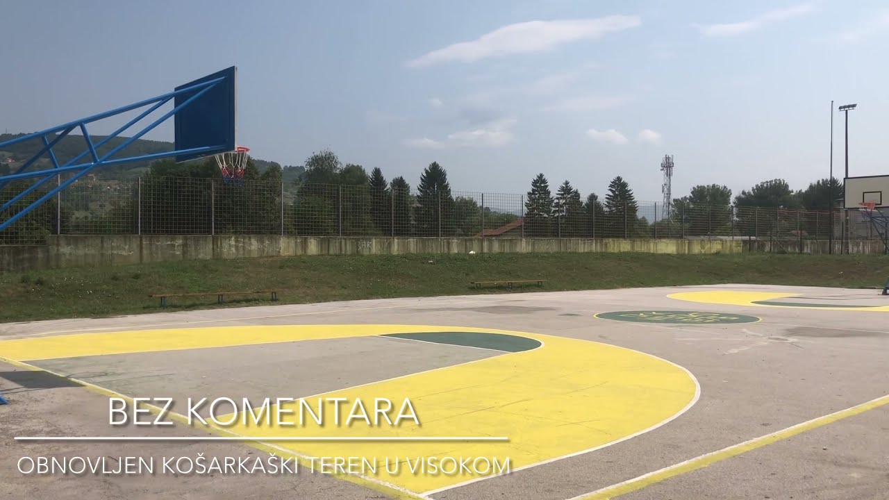 Obnovljen ko&scaron;arka&scaron;ki teren na stadionu &ldquo;Luke&rdquo; u Visokom