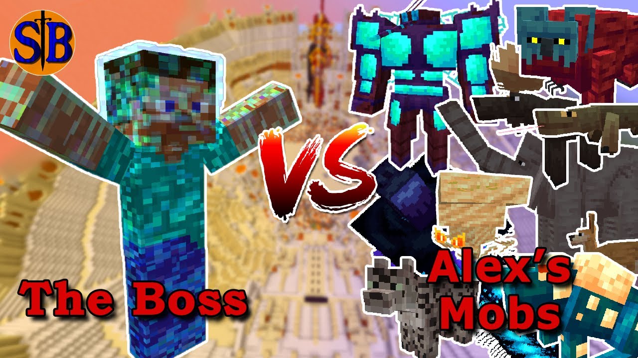 The Boss vs Alex's mobs  | Minecraft Mob Battle