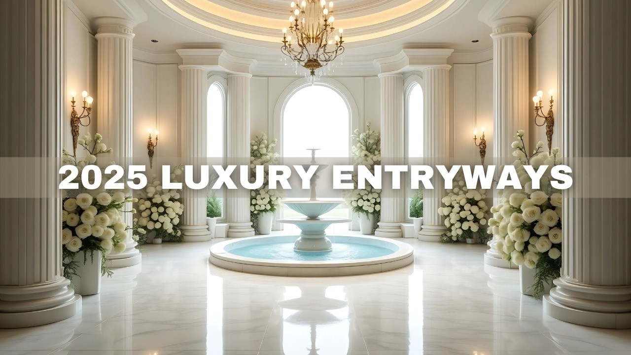 Luxury Entryway Trends for 2025: Sophisticated Interior Designs That Make a Statement |4K|