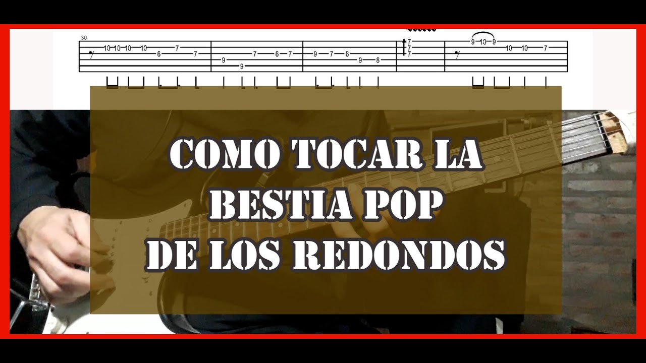 Como tocar La bestia pop de los Redondos I Tutorial + tabs