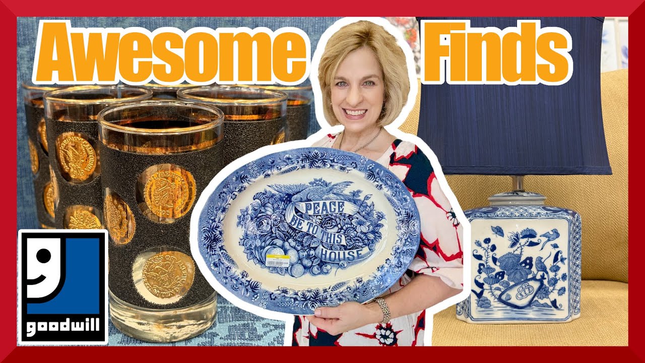BEST FINDS! Goodwill deals on top brands. Vintage glass, dishes, Chinoiserie, jewelry + collectibles