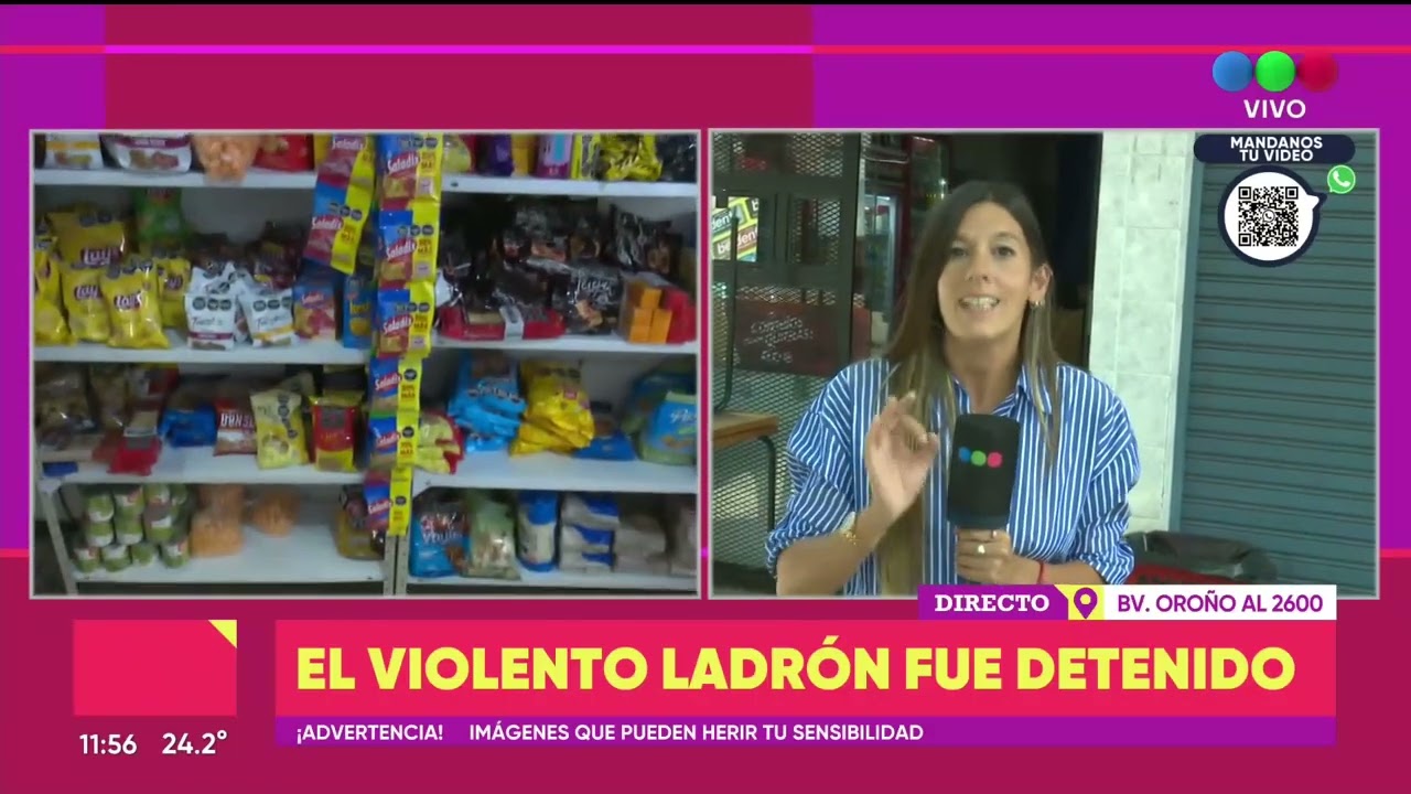 Violencia, robo y gritos en el minimarket |TELEFE ROSARIO
