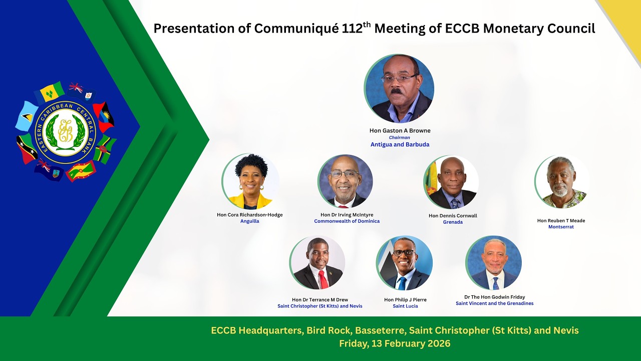 Presentation of Communiqué of the 112th Meeting of ECCB Monetary Council