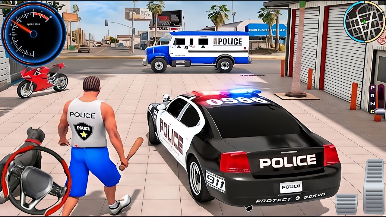 Police Car Chase Simulator 3D Game - Real Cop Cars Driving Simulator 2025 - Android GamePlay