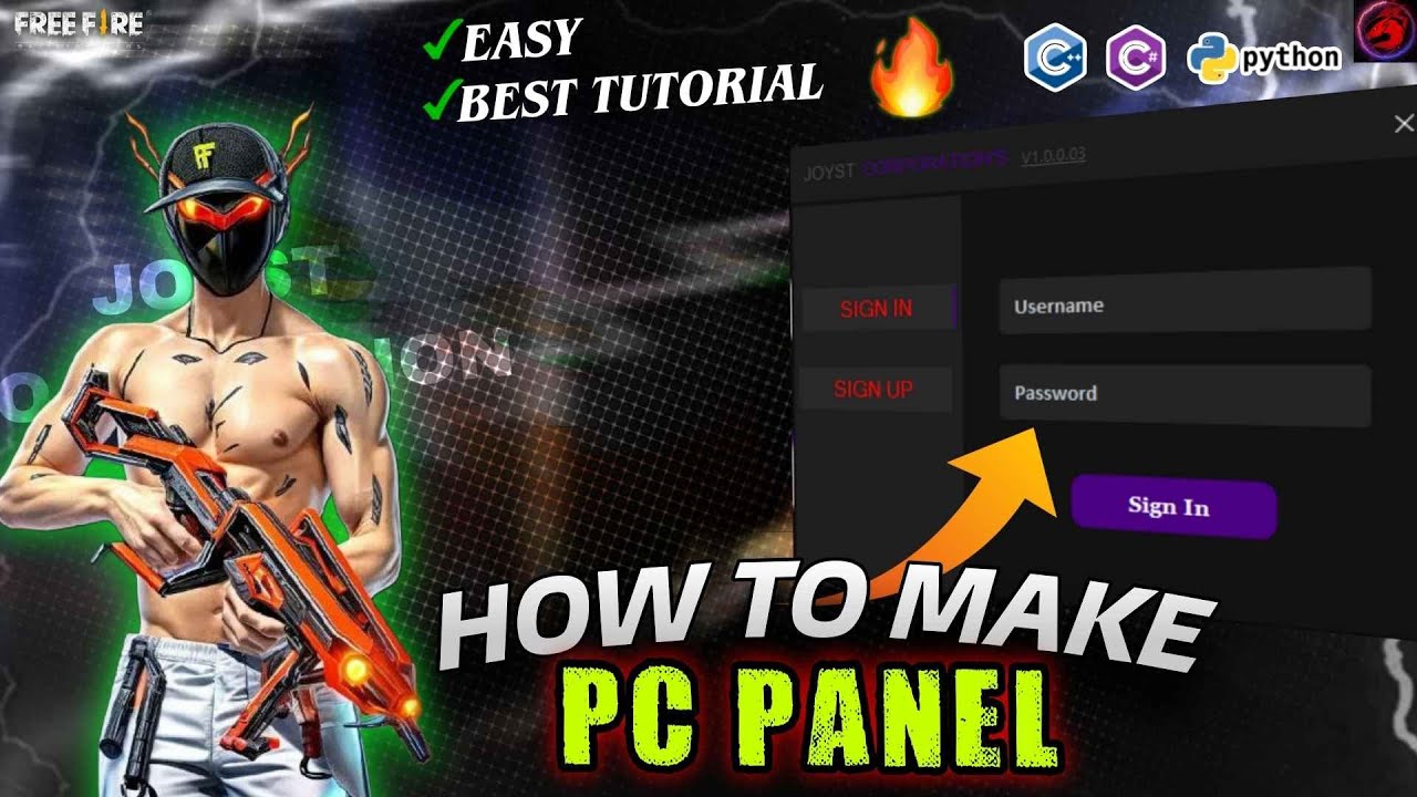 How to Make Free Fire PC Panel  | Basic to Advance Series  |  TUTORIAL # 01