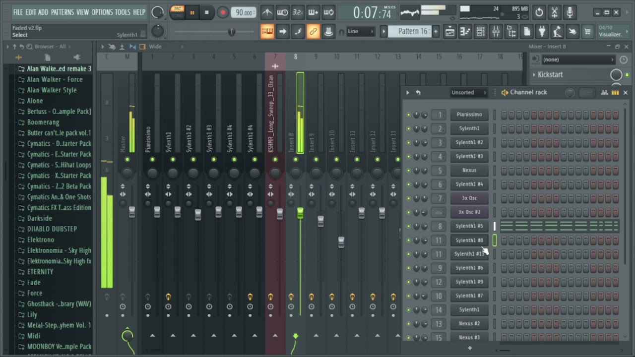 Alan Walker - Faded (Instrumental Version) l FL Studio 20