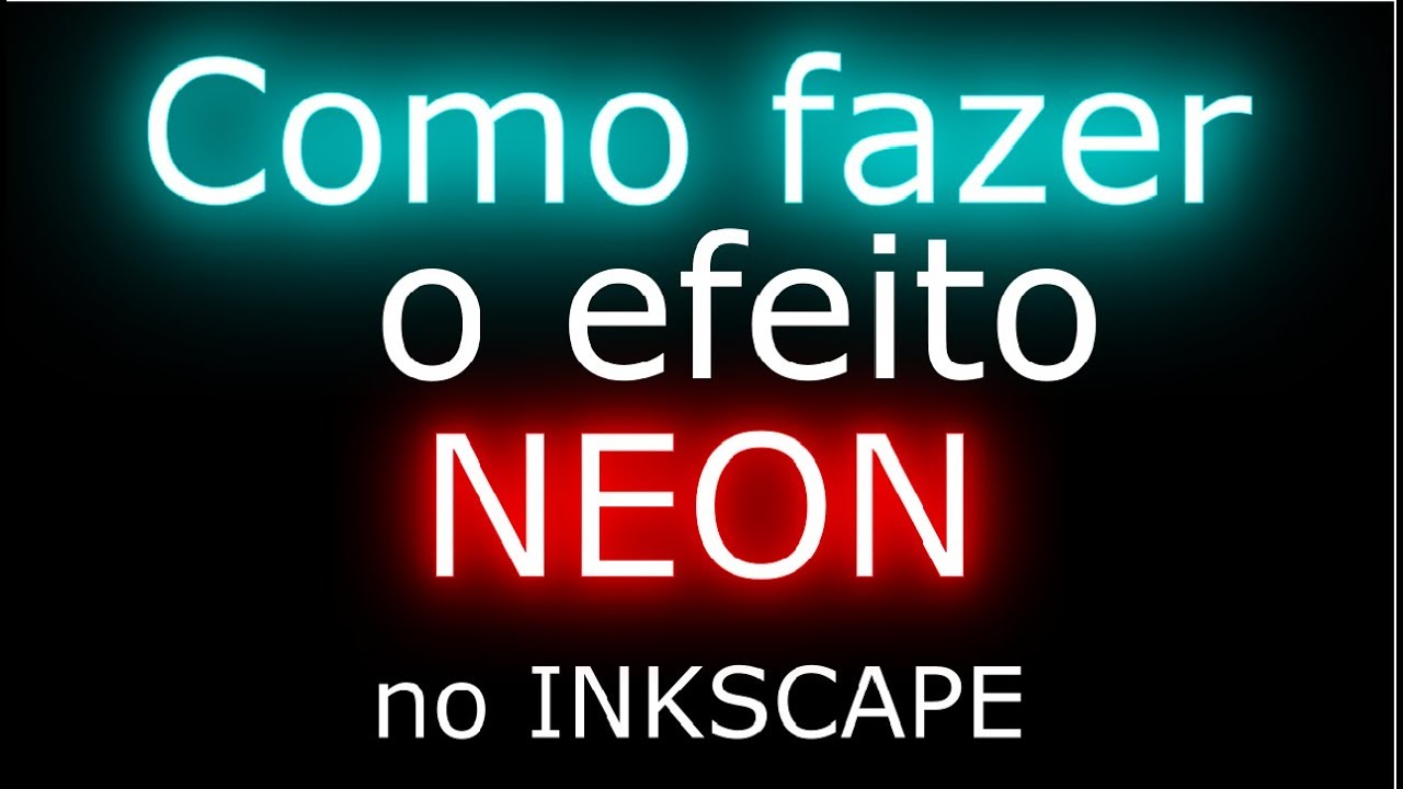 Como fazer o efeito neon no inkscape