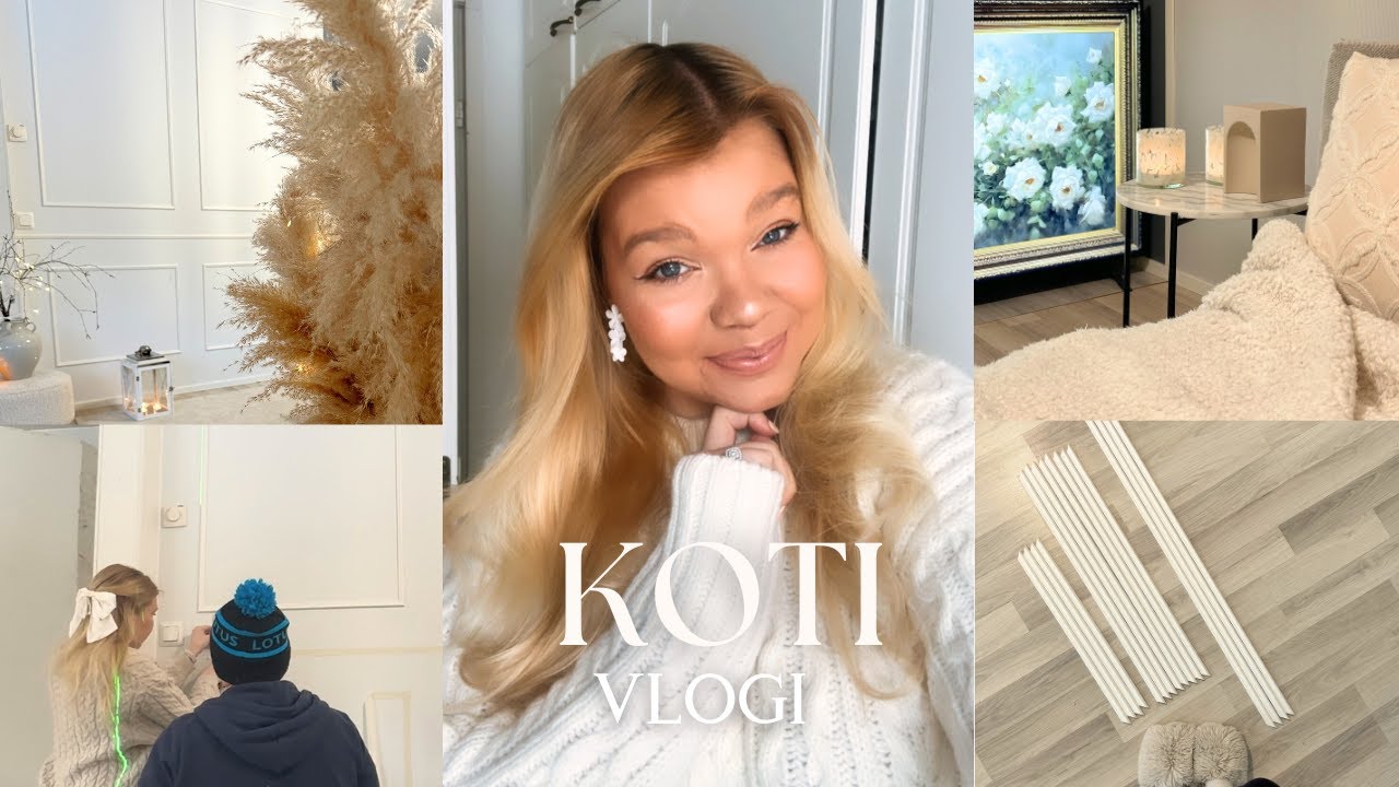 KOTI VLOGI | DIY Panelointi & IKEA reissu + ostosten esittely 🤍✨☁️🏡