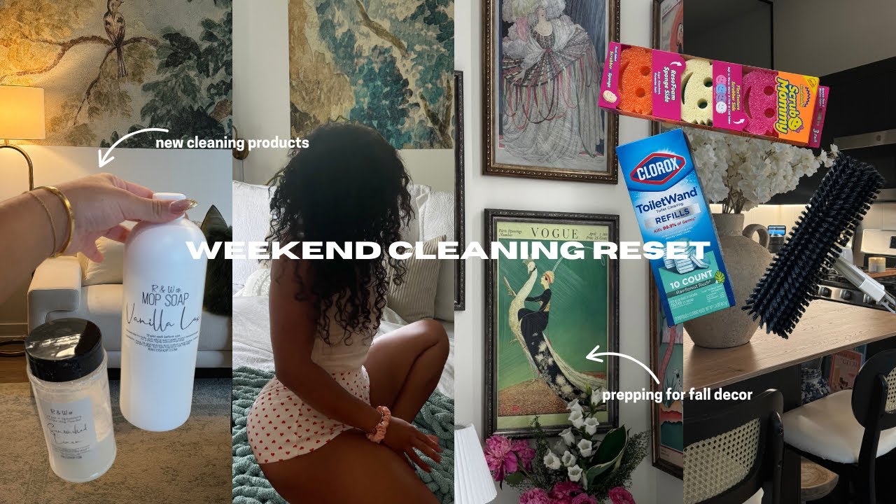 soft girl diaries: weekend cleaning reset, make your house smell amazing, and cleaning motivation.