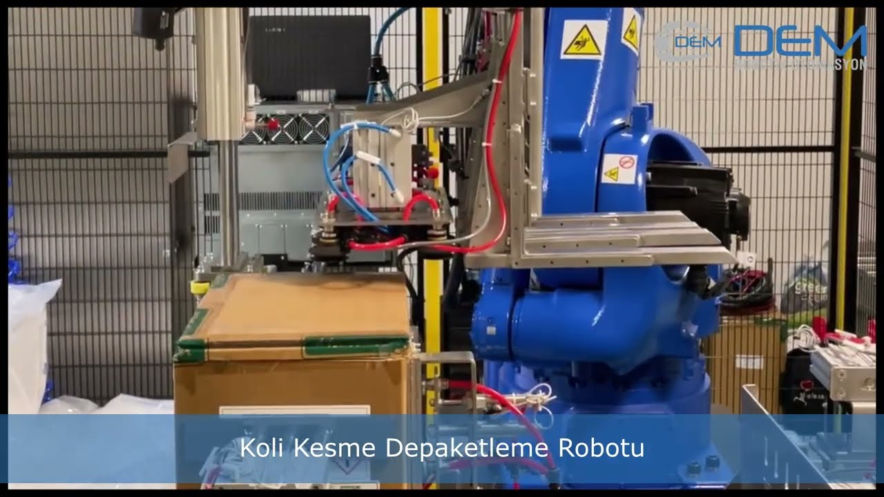 Dem Robotik - Koli Kesme De-paketleme Robotu - Robotic Box Cutter