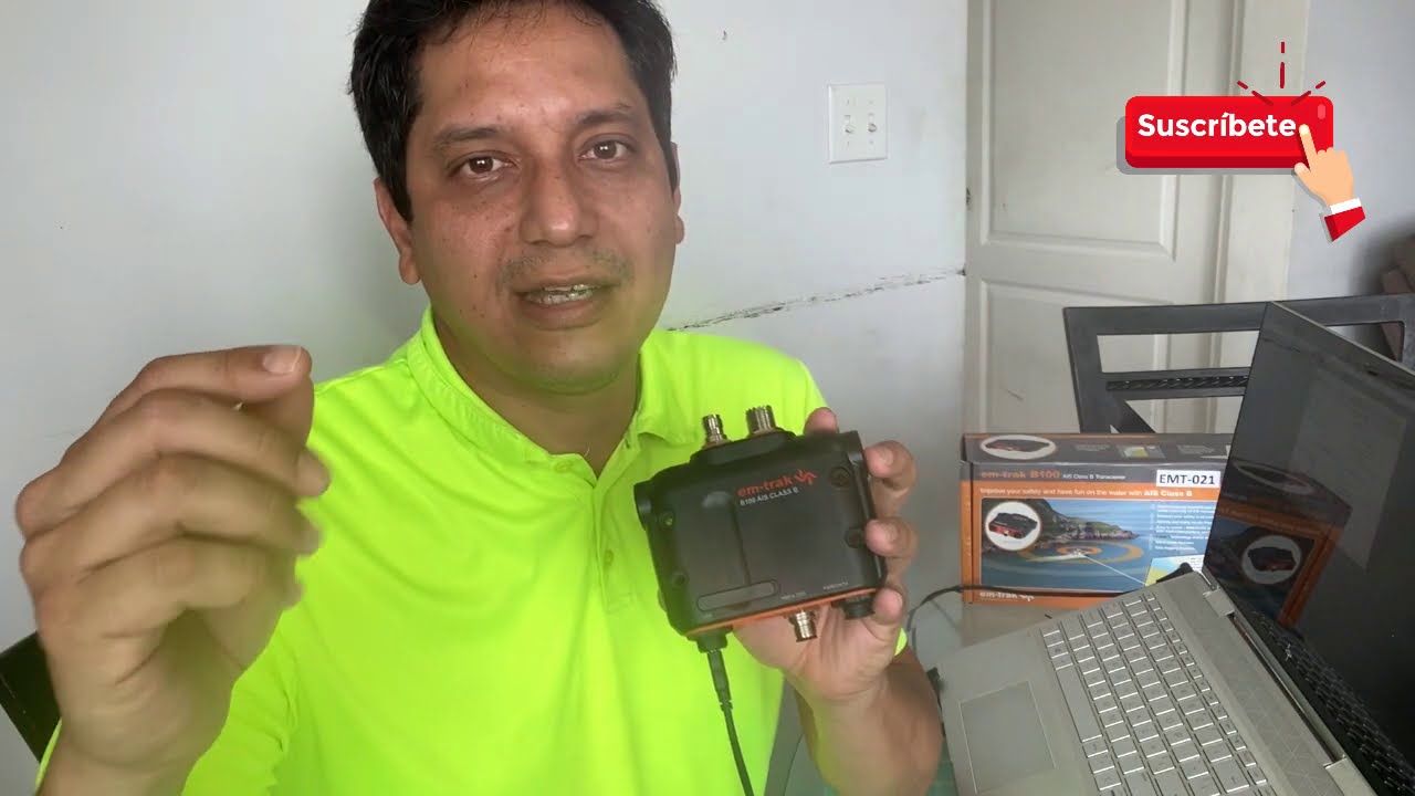 Configuración de AIS Clase B  Em-Trak B-100 #TecnologíaMarítima