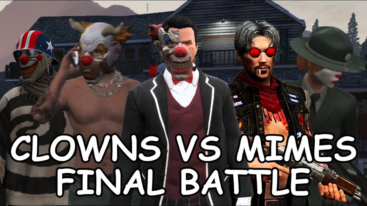 (40+ POV) CLOWNS VS MIMES WAR FINALE IN NOPIXEL 4.0!