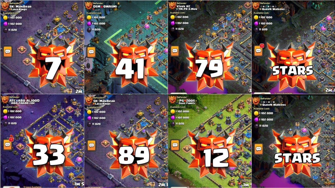 ( WITH PROOF ) GLOBAL RANK TOP PLAYERS LEGEND LEAGUE BASE LINK| TH18 ANTI THROWERS GOLEM BASES | 