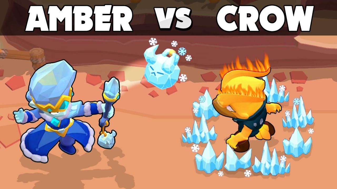 ❄️ AMBER vs CROW 🔥 Brawl Stars