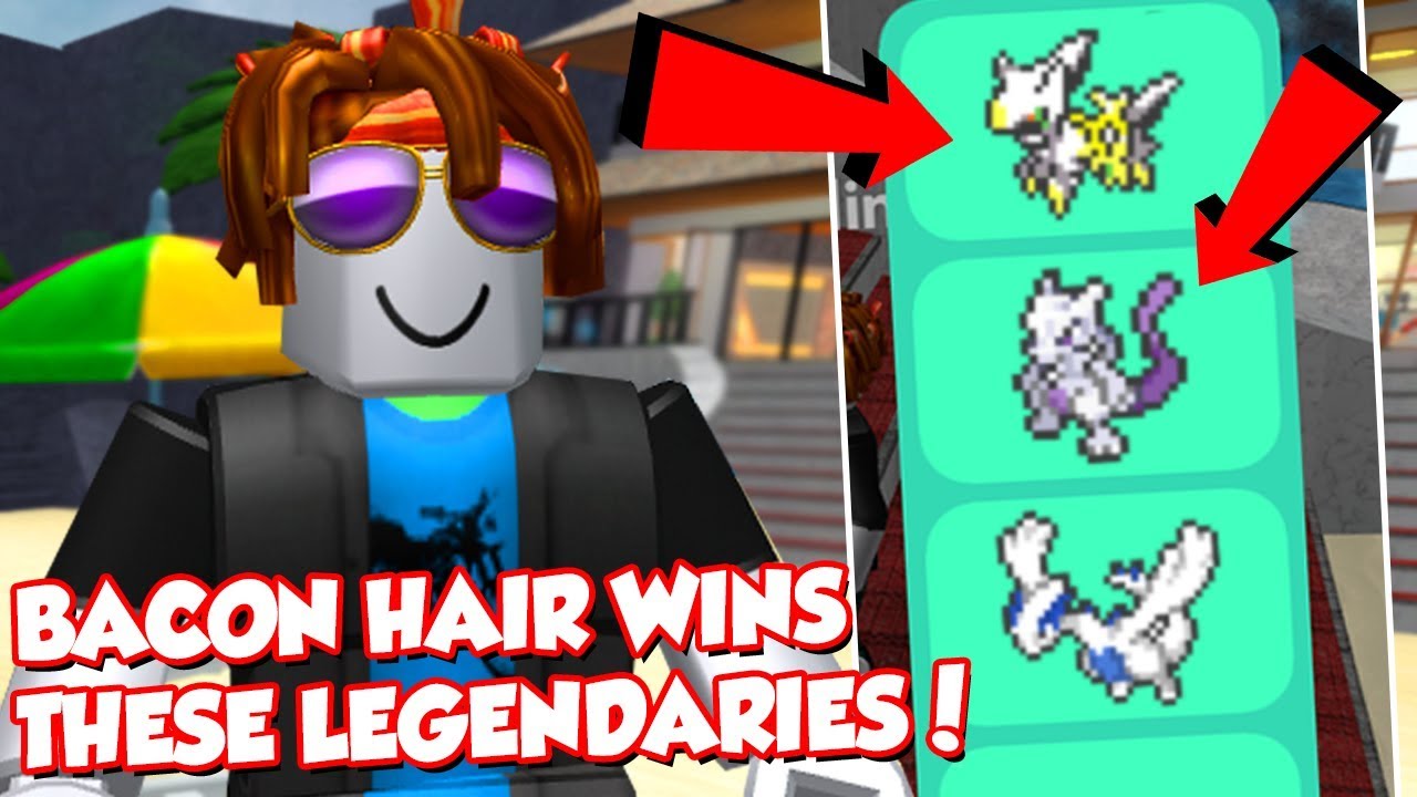 BACON HAIR WINS THESE LEGENDARIES IN POKEMON BRICK BRONZE!?