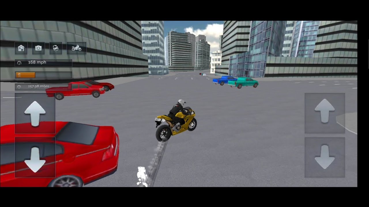 Yellow bike on the coastal area | Extreme motorbike driving 3D | Part - 4