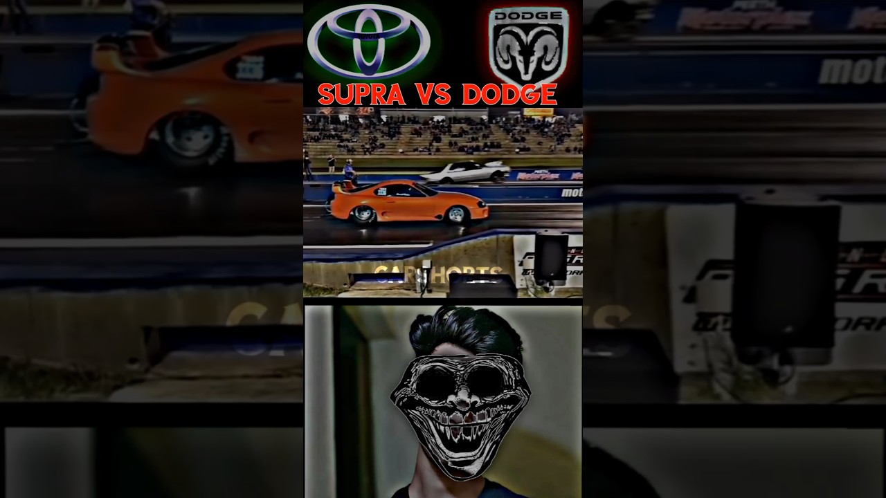 Supra MK4 Vs Dodge Challenger 👿👿🔥 #supra #mk4 #dodge #drift #exhaust