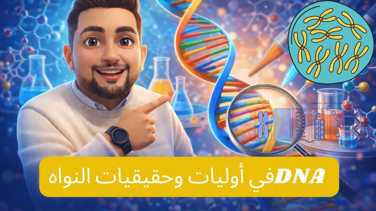 افهم بيولوجية جزيئية DNA في أوليات وحقيقيات النواة (والمحتوى الجيني) - أحياء تالتة ثانوي 2026