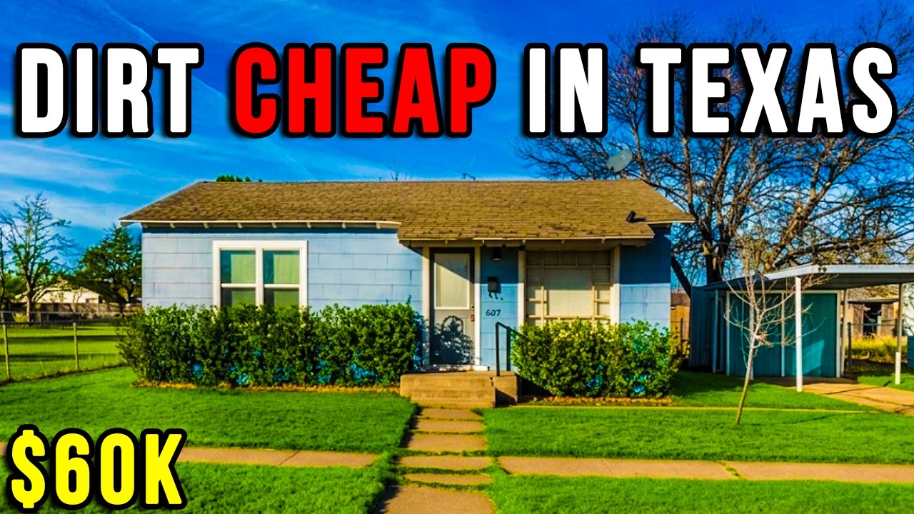 12 Texas Houses Under $60,000 | One is CHEAPER Than a Used Truck!
