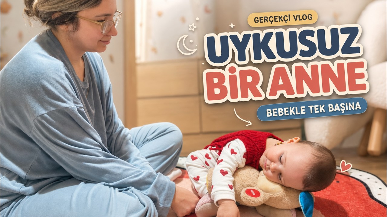 Uykusuz Bir Anne ile Gerçekçi Vlog - Bebekle Tek Başına