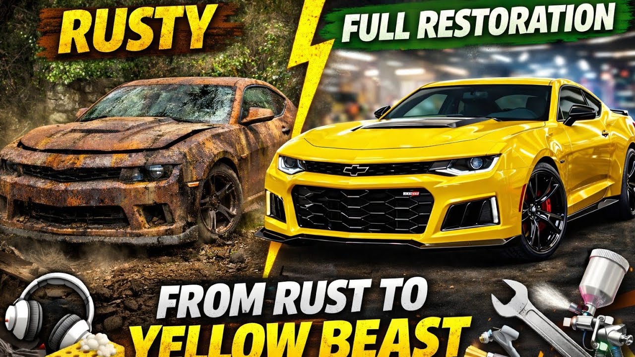 Rusty Abandoned Chevrolet Camaro ZL1 Restoration | Satisfying ASMR Full Transformation