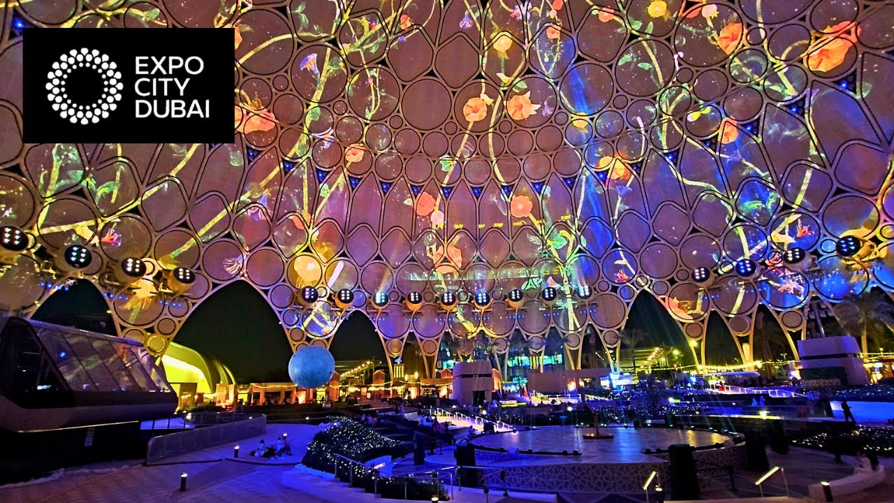 NATURE THEME LIGHT SHOW AT EXPO CITY DUBAI AL WASL DOME