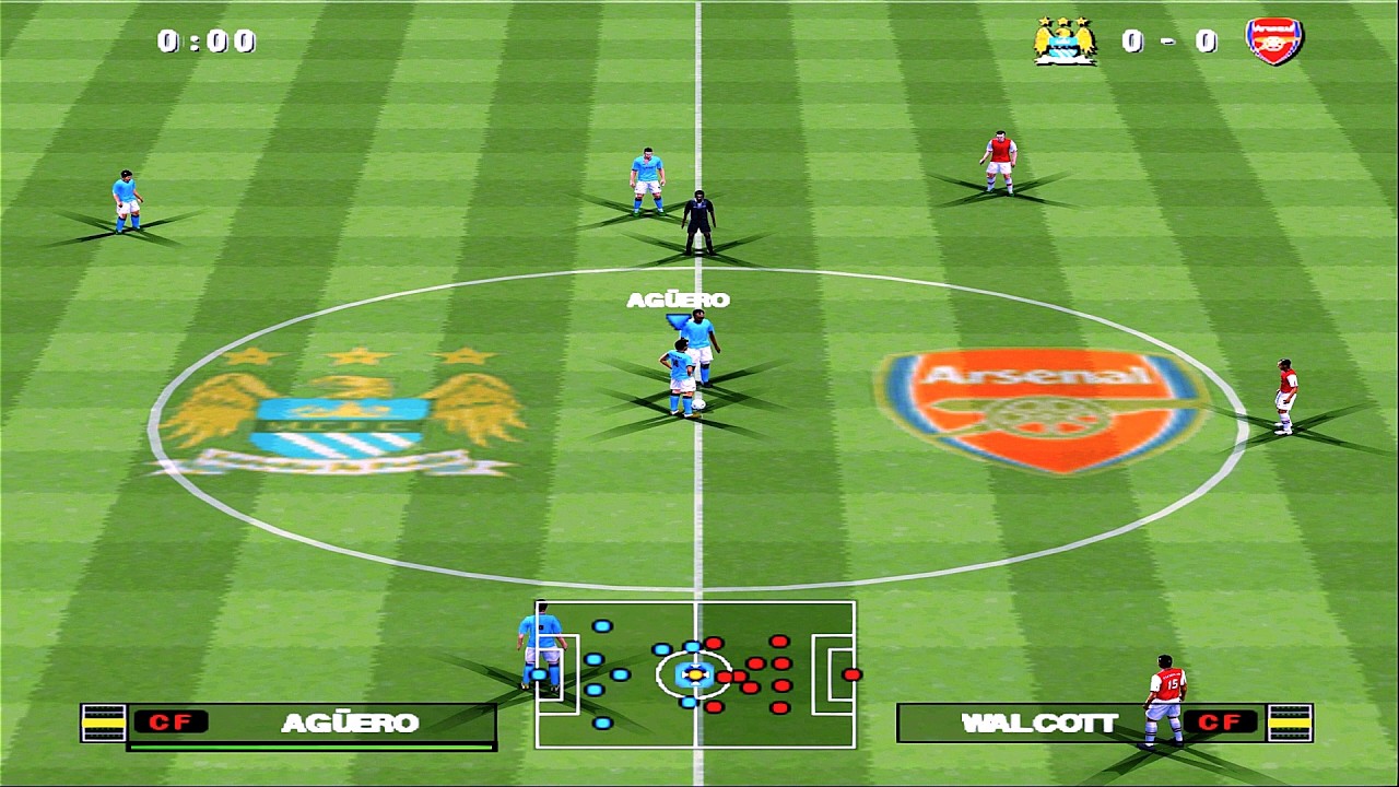 PES 2013 - Манчестер Сити против Арсенала | PS2