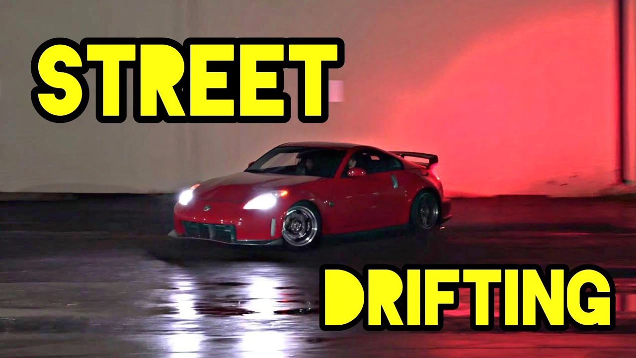 Insane night street drifting / near miss!(Nismo 350z, e46 m3 + more)