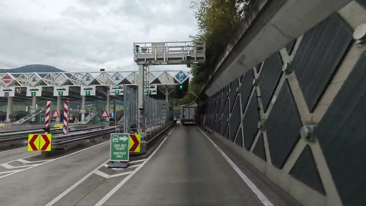 Europabrücke (European bridge) Highway A13 Austria I 4k