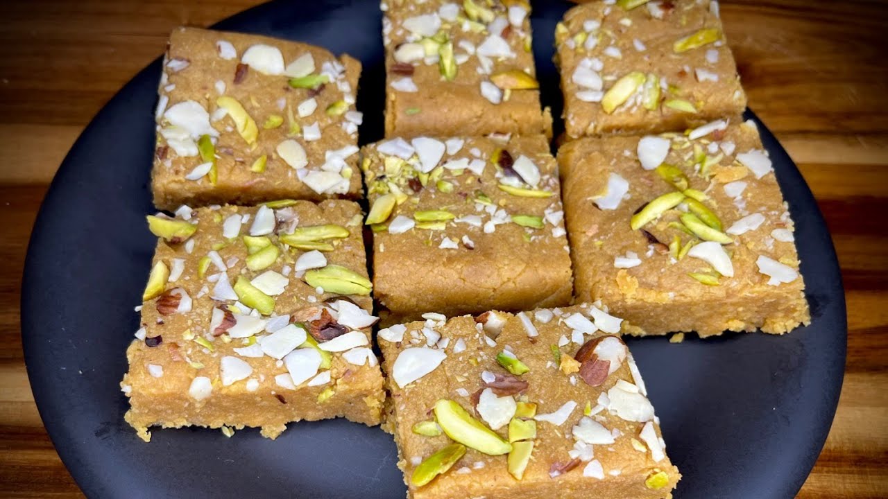 Vegan Besan Burfee (Gram Flour Fudge)