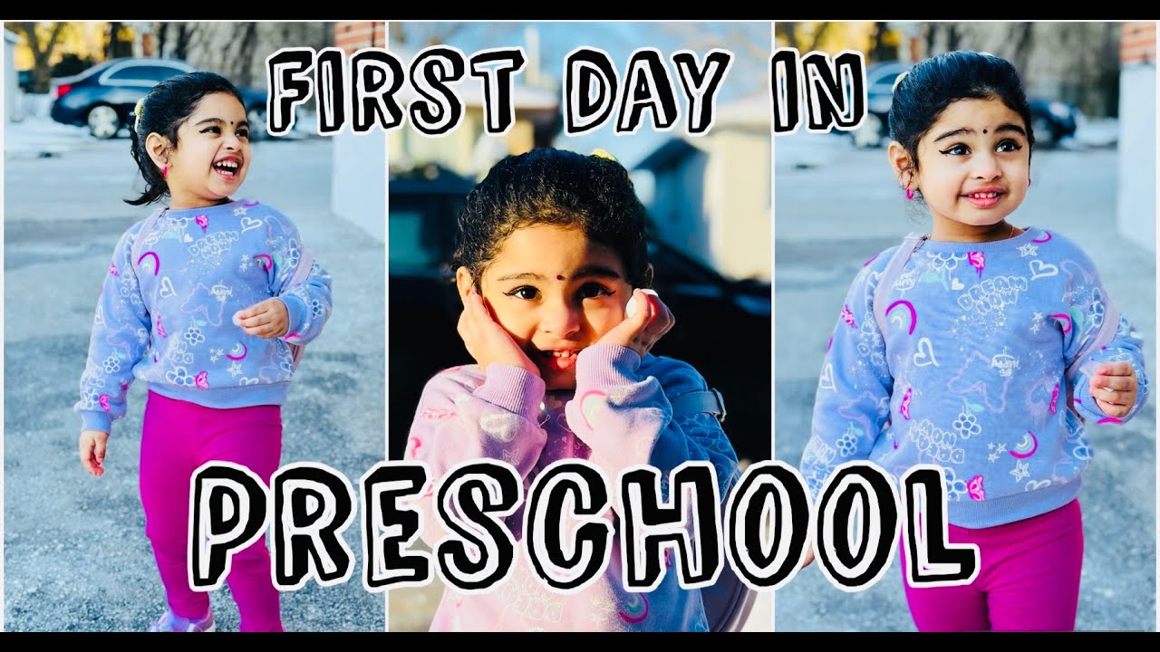 SIARA IS A BIG GIRL | FIRST DAY IN PRESCHOOL | SHOPPING 🇨🇦