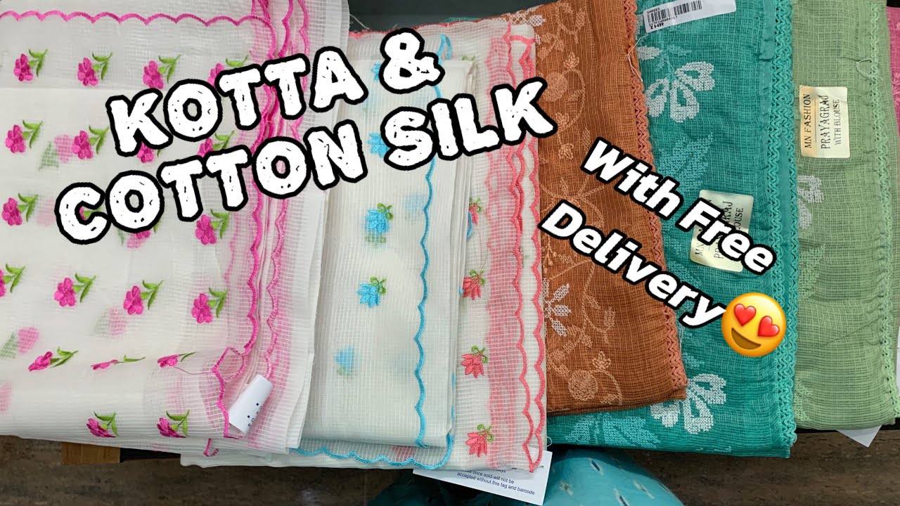 KOTTA AND COTTON SILK SAREES | MARIYAM FABZ
