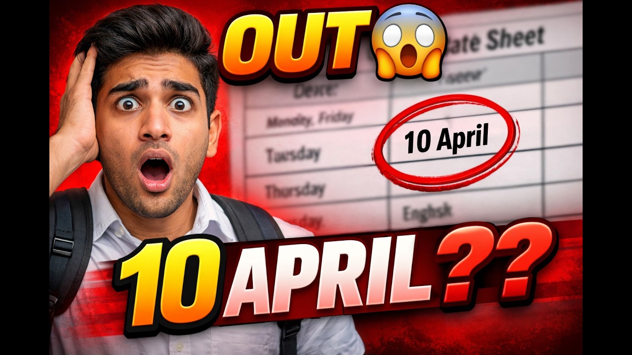 NIOS Date Sheet 2026 OUT 🔥 Class 10 & 12 Full Exam Schedule April-May | Official PDF