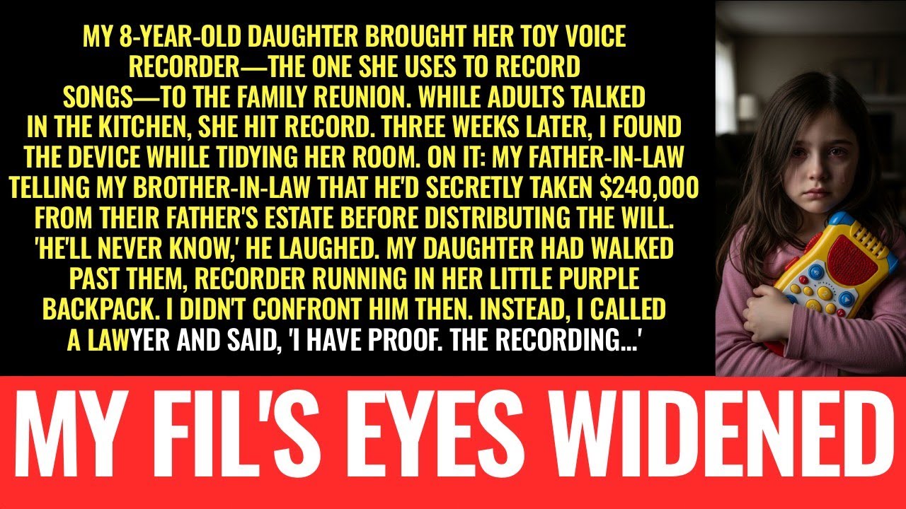 My 8-year-old RECORDED her grandfather's confession at the family reunion