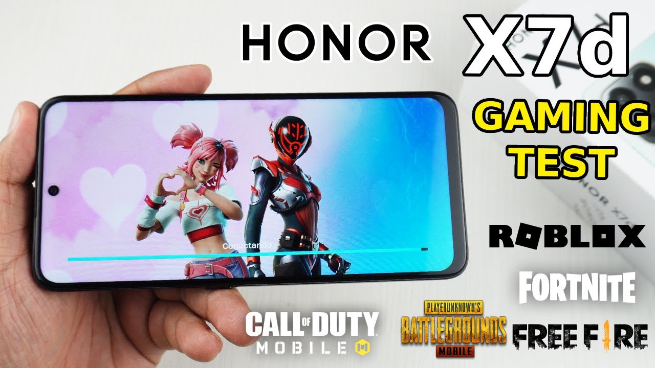 HONOR X7d 4G | Gaming Test | Free Fire, Fortnite, COD, PUBG y Roblox (Snapdragon 685)