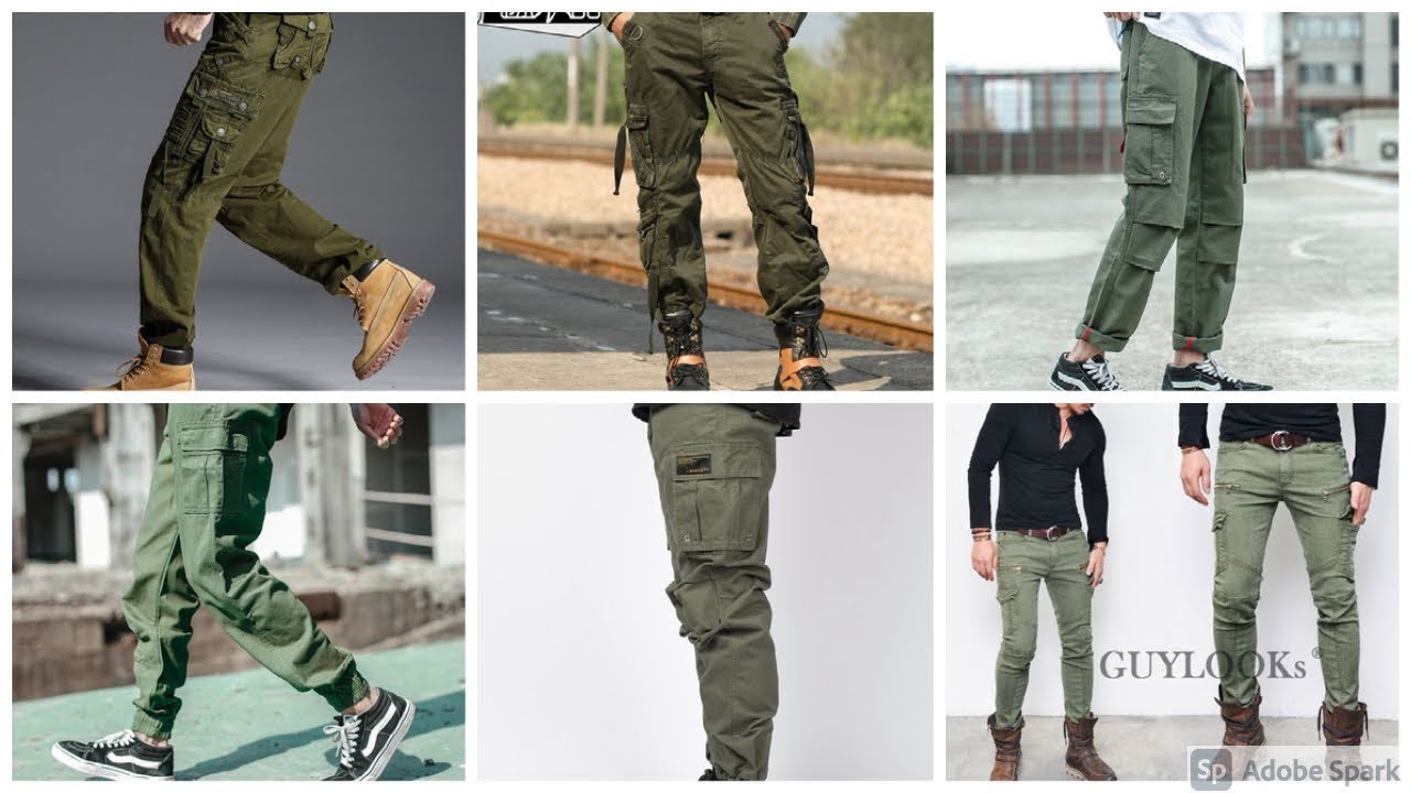 Latest Top 40 Green Cargo Pants for Men |2021| Branded Green Cargo Pants for Boys & Gents
