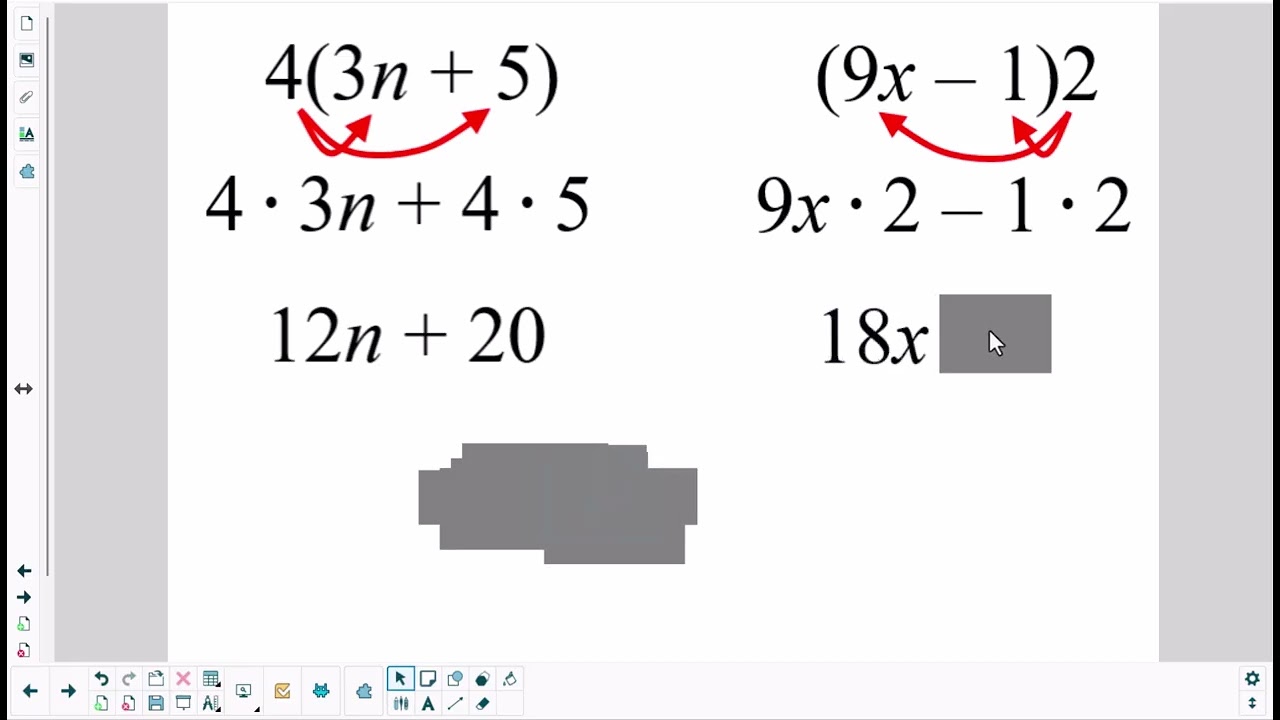 Distributive Property - a quick review