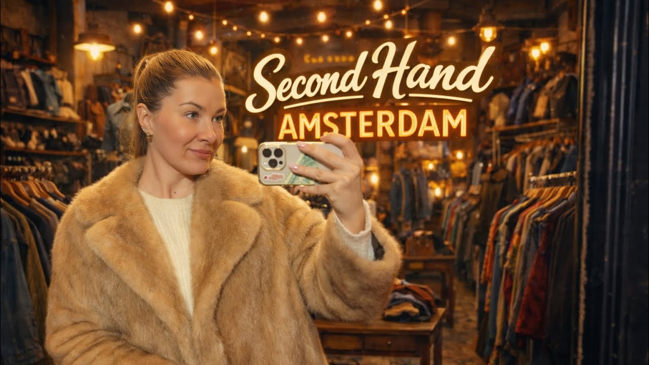 Шубы за копейки в Амстердаме?! 😱 Секонд хенд находки 🛍️