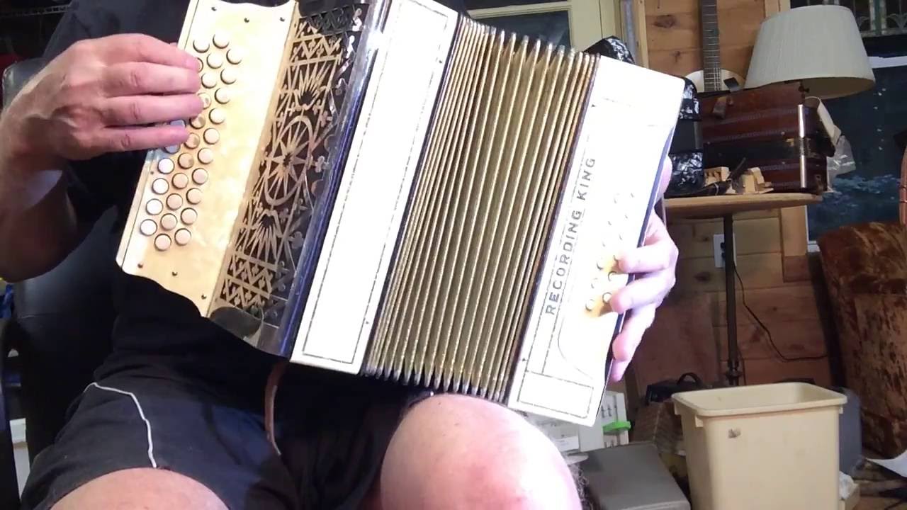 Recording King (Hohner) button accordion in GCF #302 (sold)