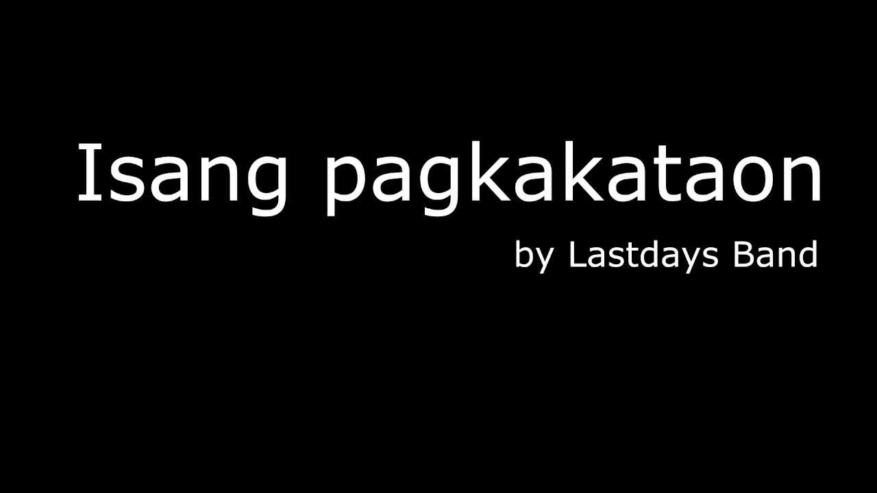 Isang pagkakataon by Lastdays Band Guitar Cover