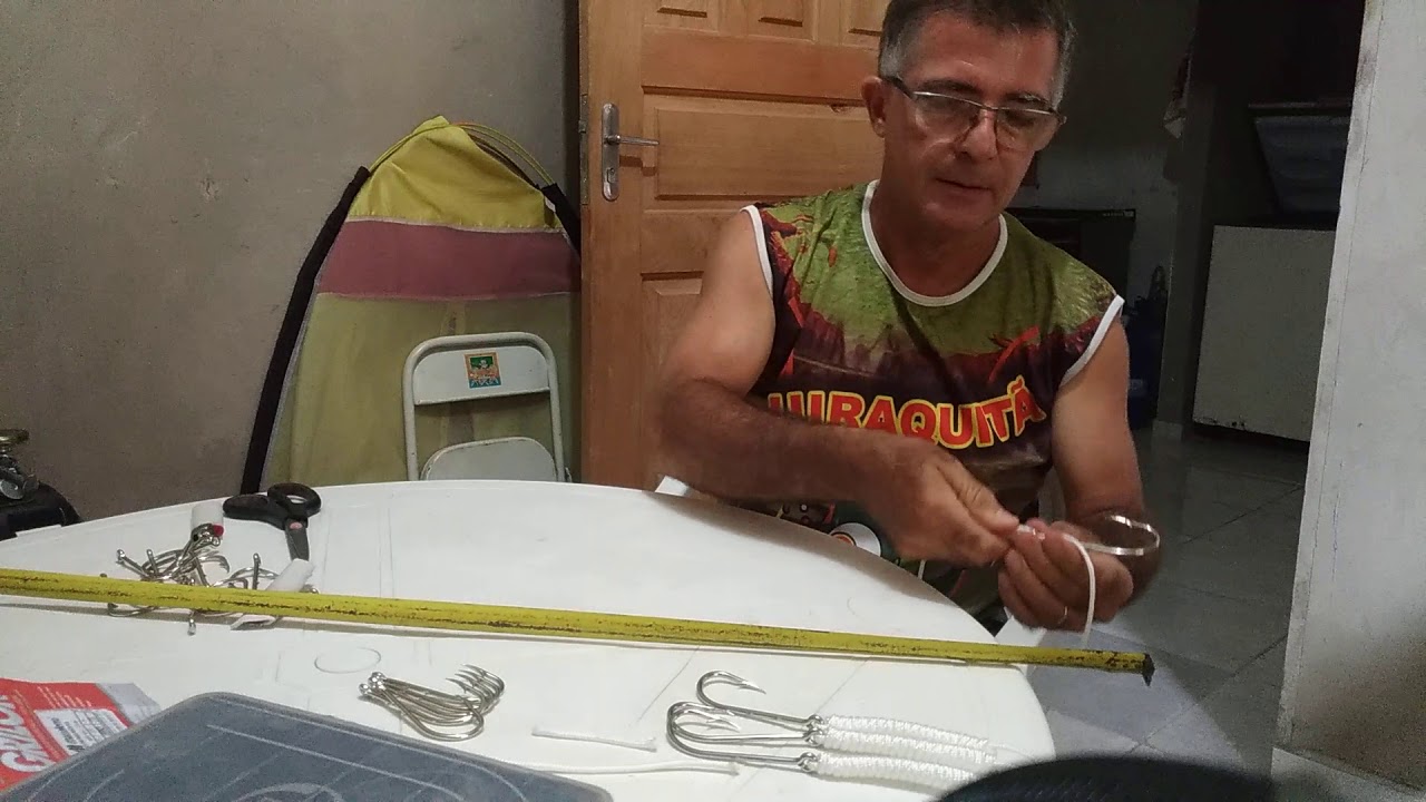 Como fazer um espinhel pesca pesada