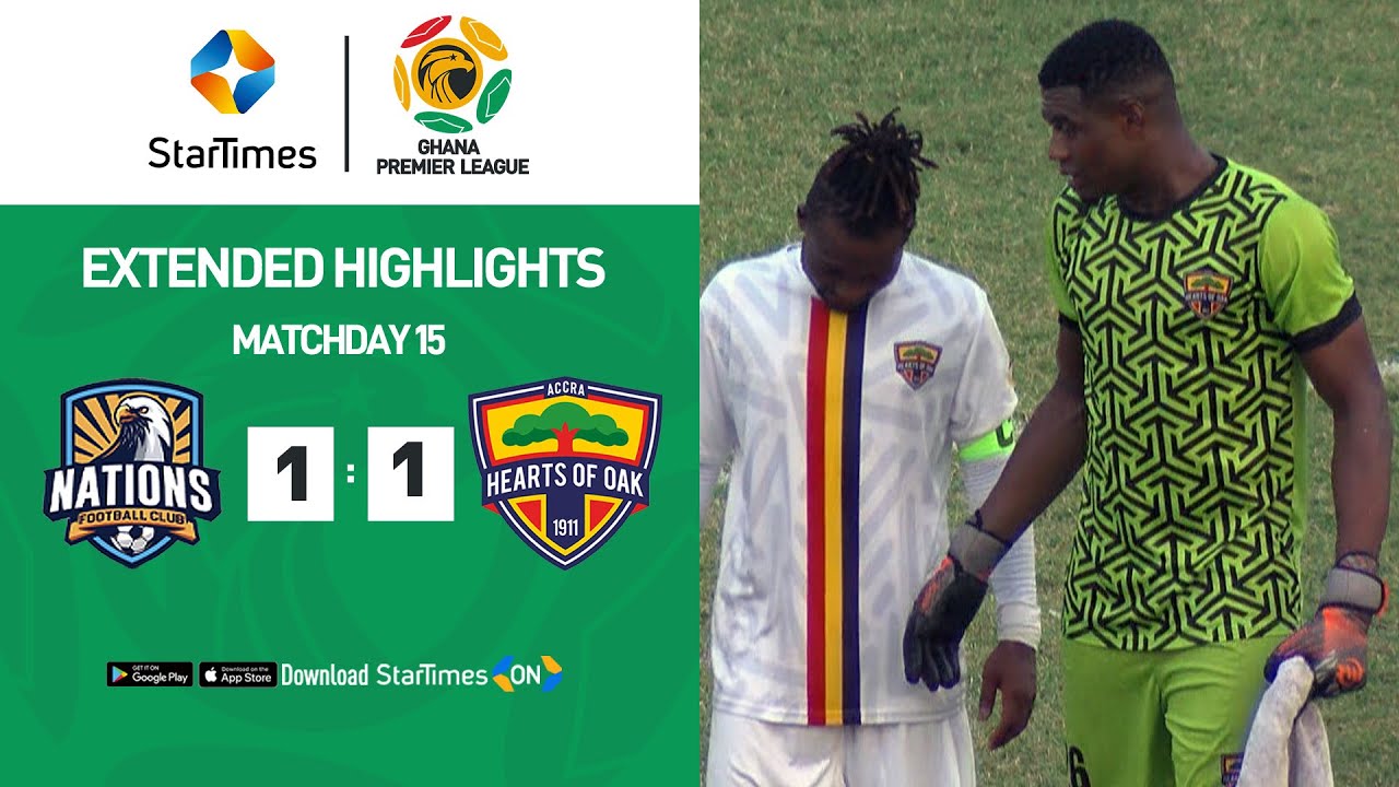 Nations Fc 1-1 Accra Hearts of Oak | Highlights | Ghana Premier League